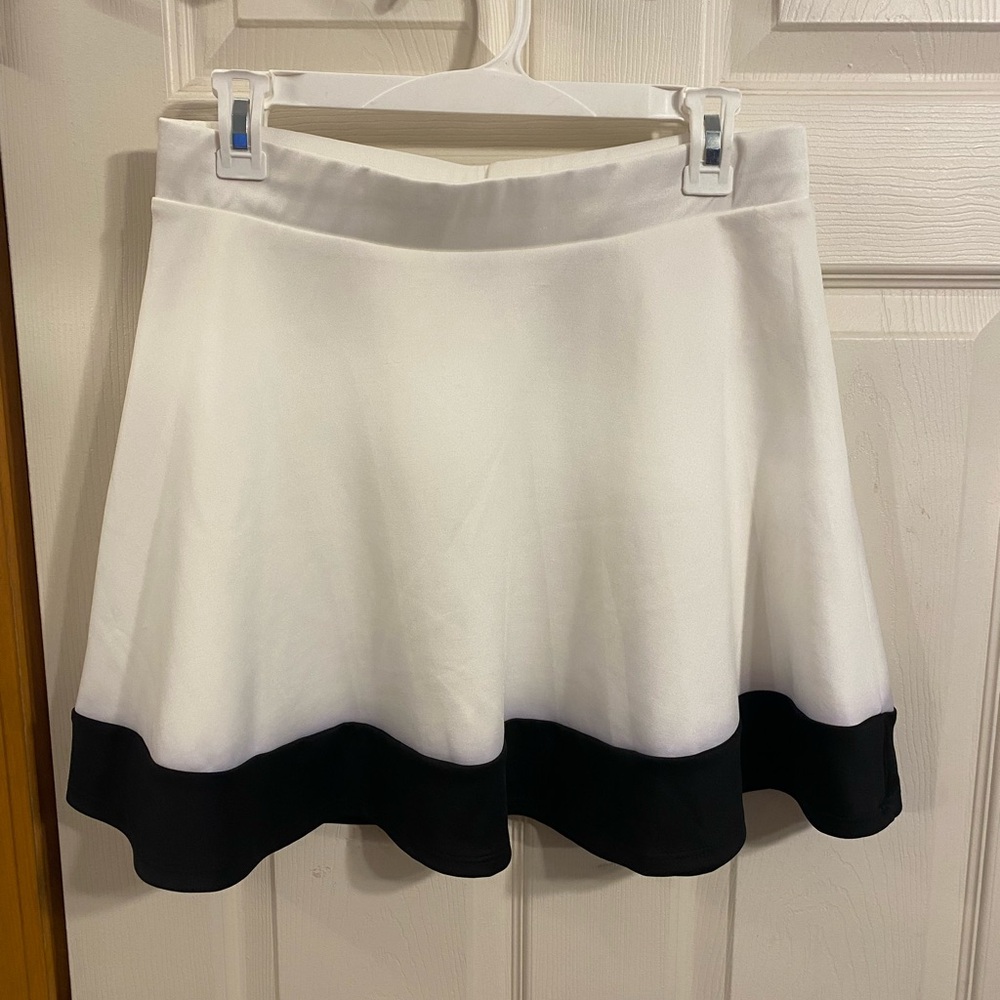 Charlotte Russe White & Black Skirt